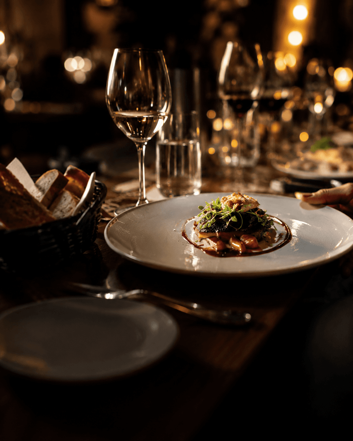 Restaurante con servicio en mesa y ambiente acogedor